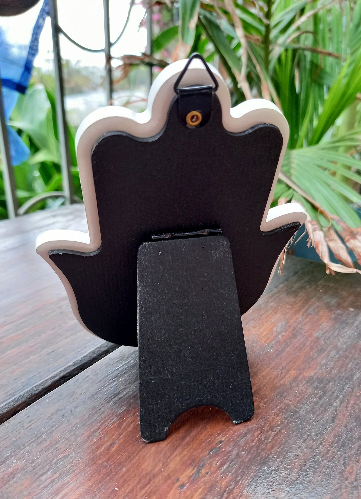 Ceramic Evil Eye Hamsa Hand Hanger/Stand