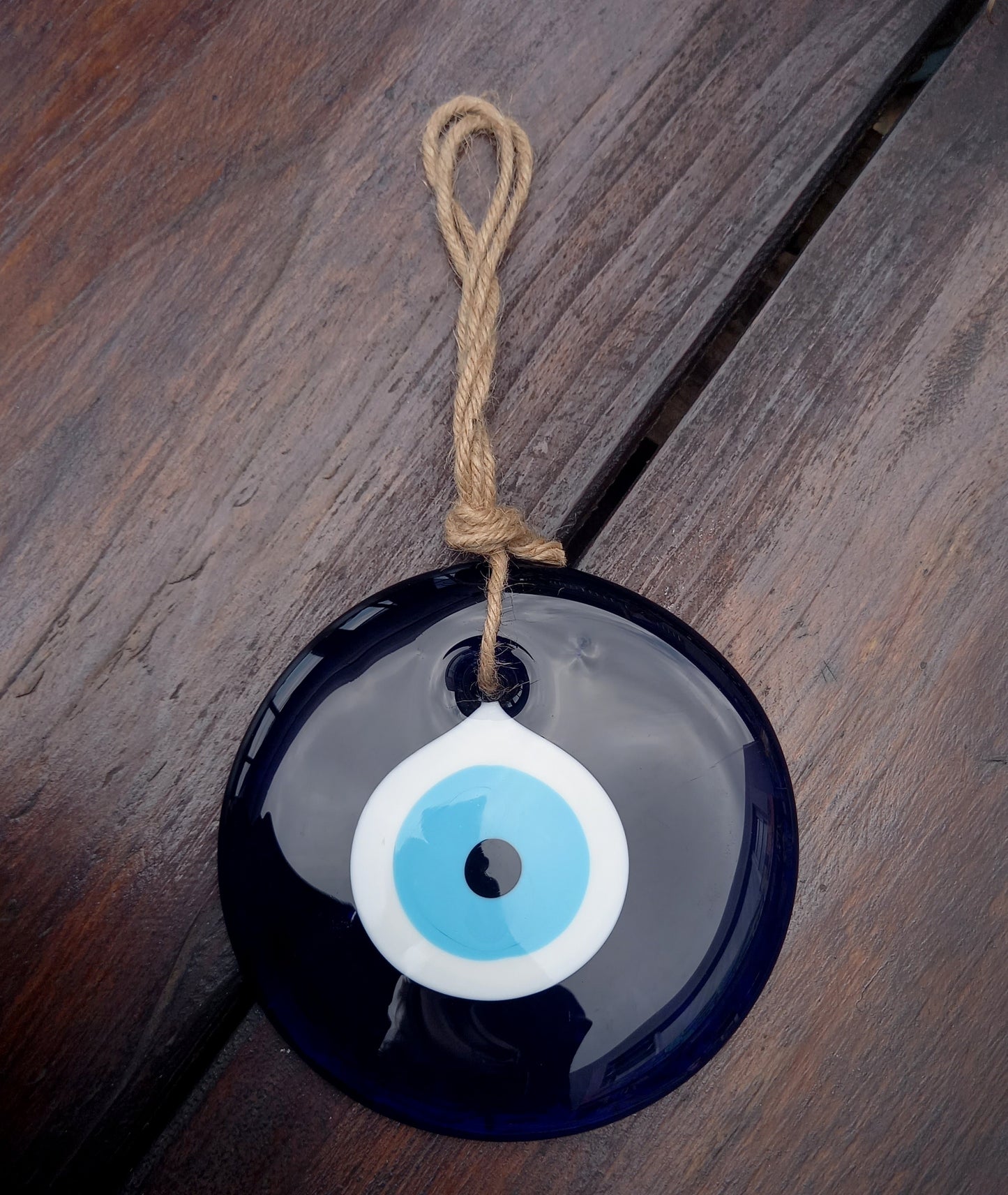 Glass Evil Eye 12cm