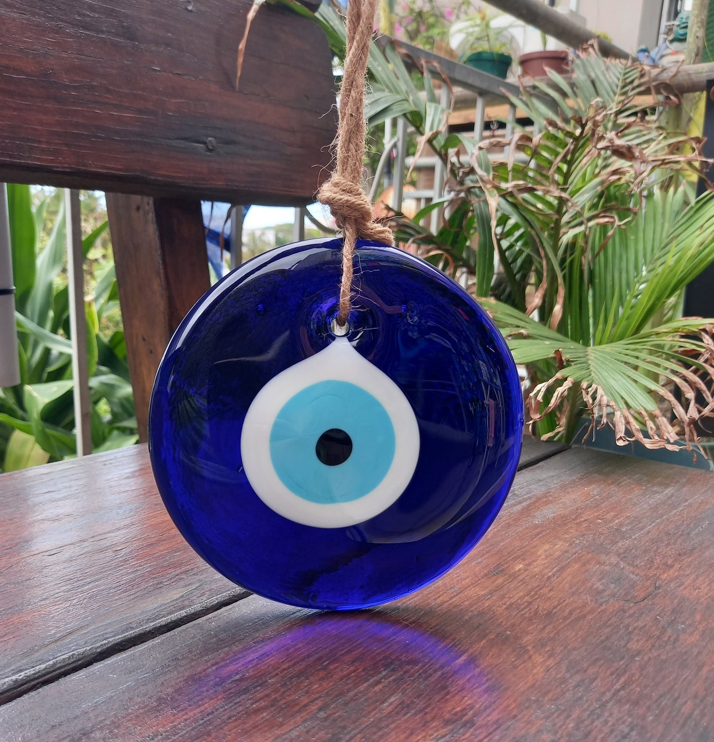 Glass Evil Eye 15cm