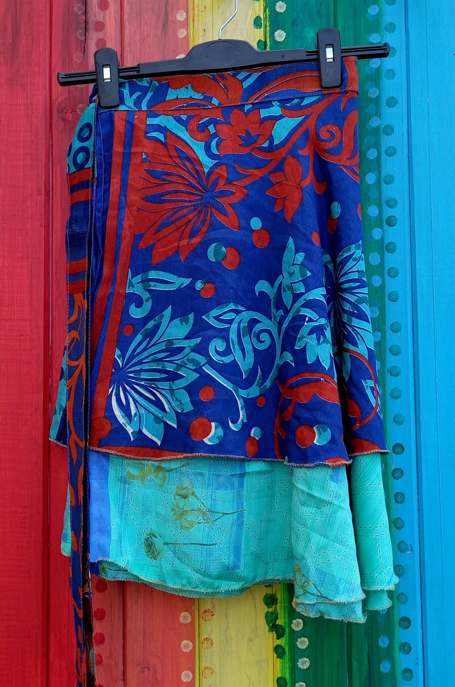 Mini Recycled Silk Wrap Skirts
