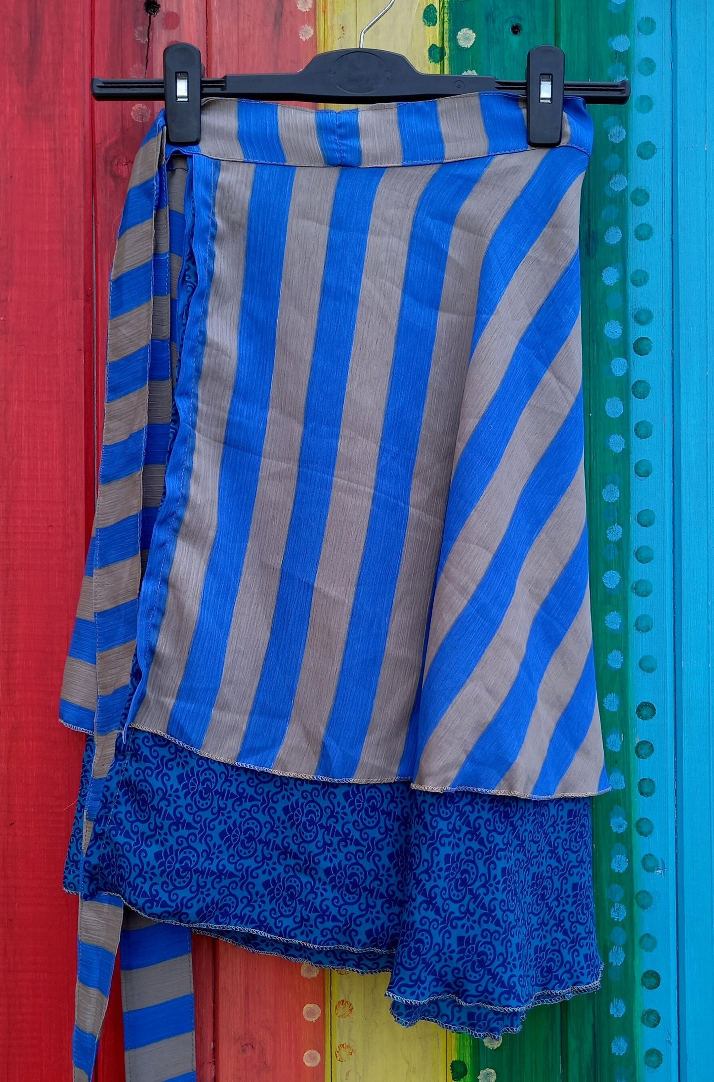 Mini Recycled Silk Wrap Skirts
