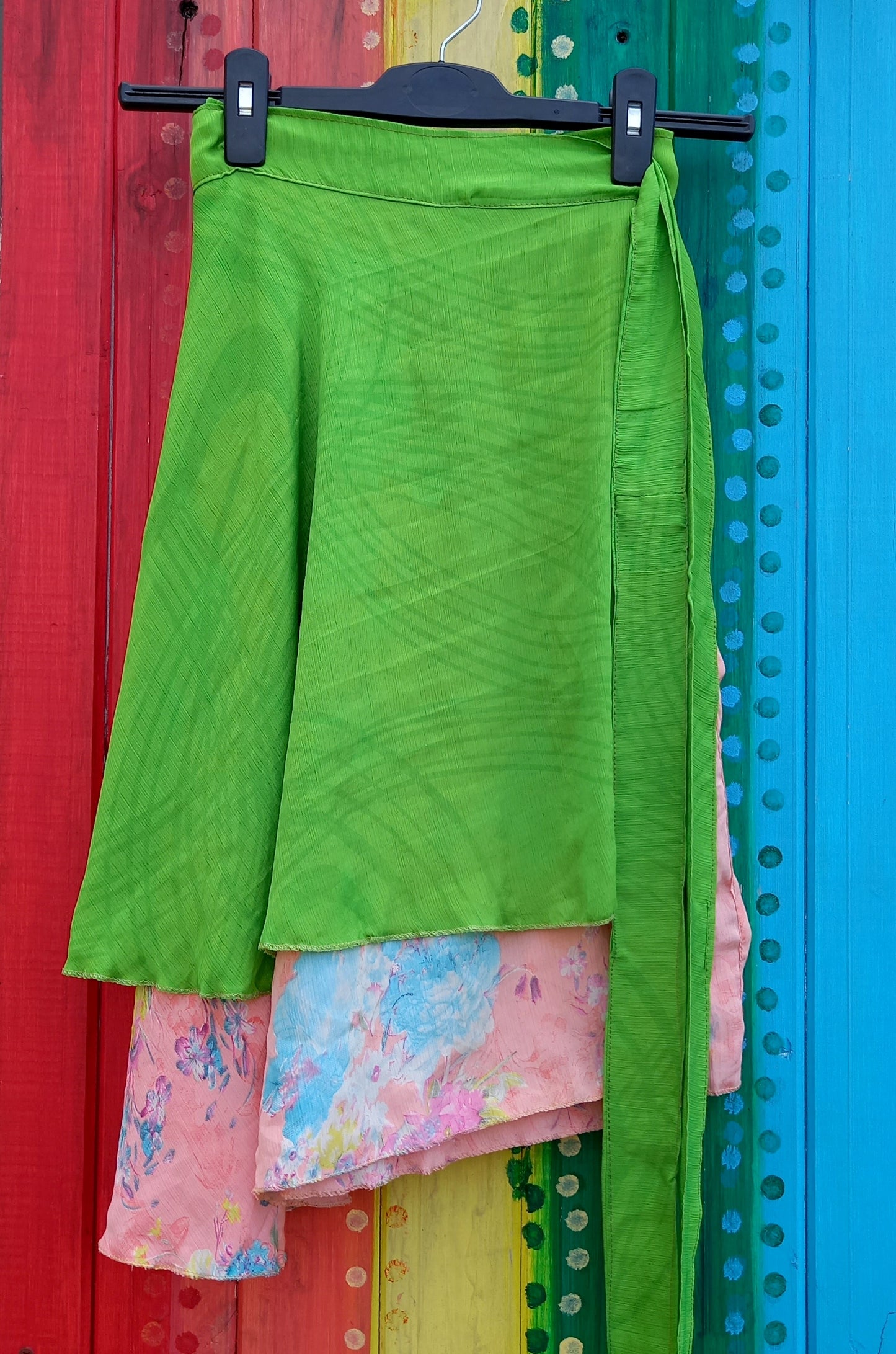 Mini Recycled Silk Wrap Skirts