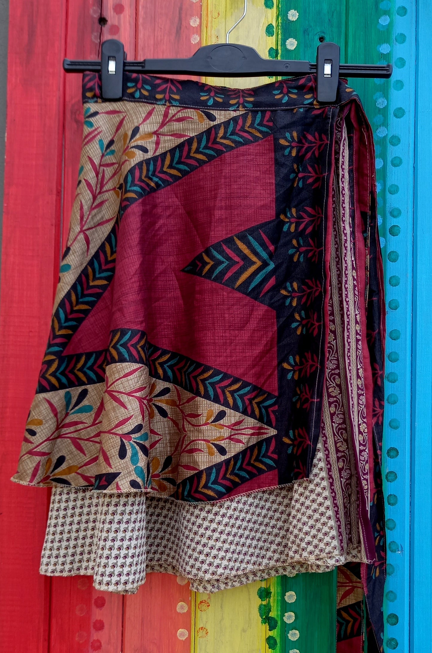 Mini Recycled Silk Wrap Skirts