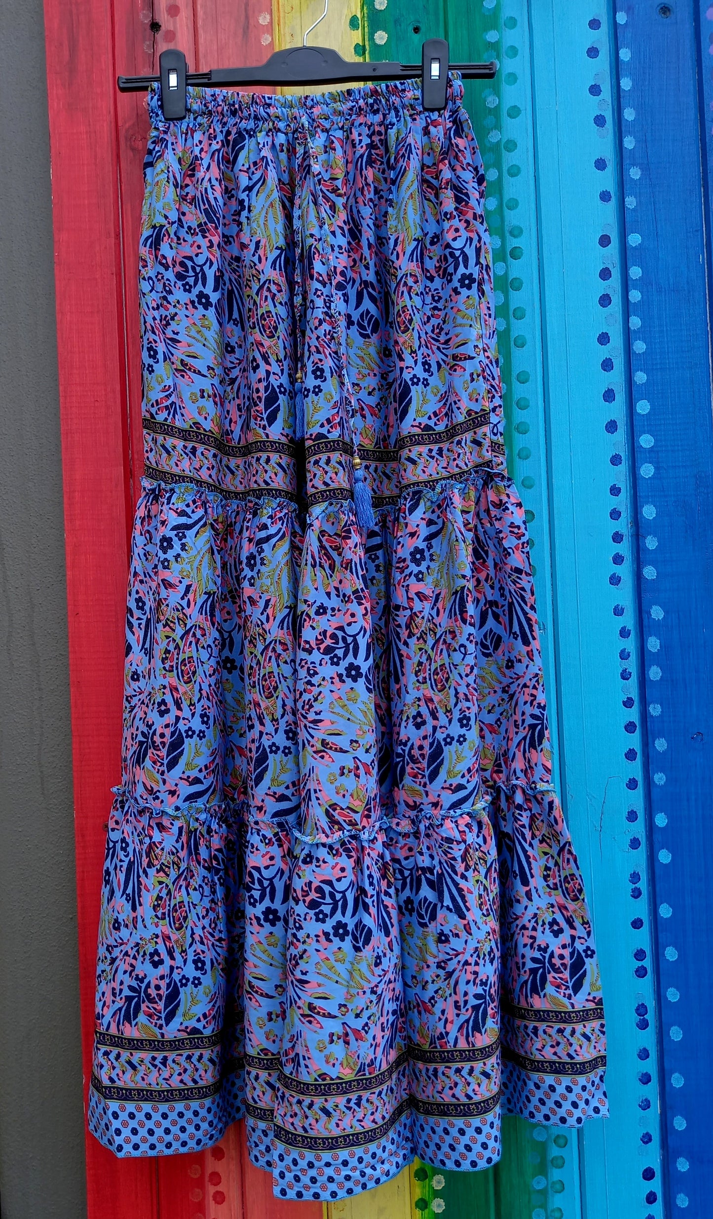 Polysilk Frilled Wide Leg Pants