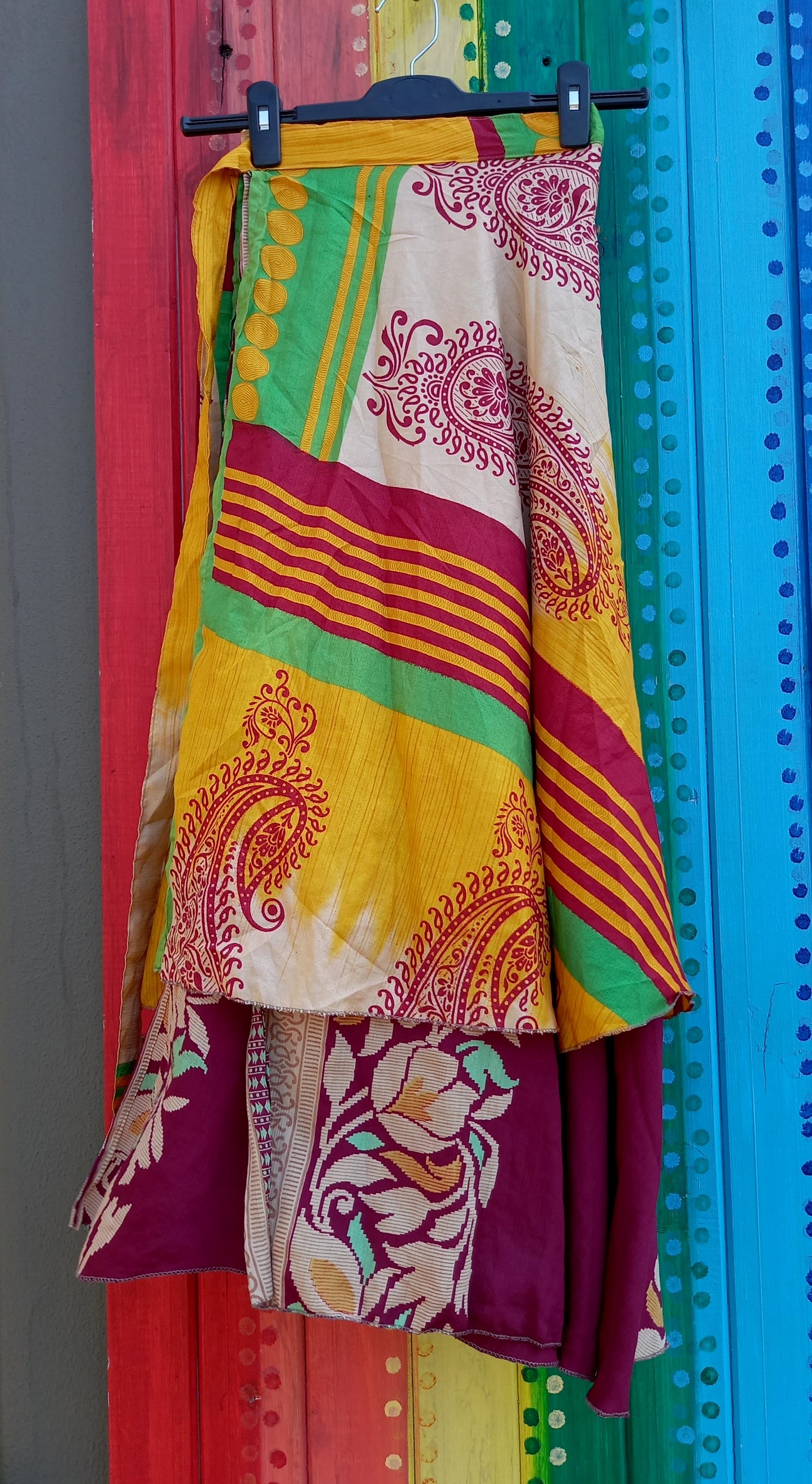 Recycled Silk Wrap Skirts