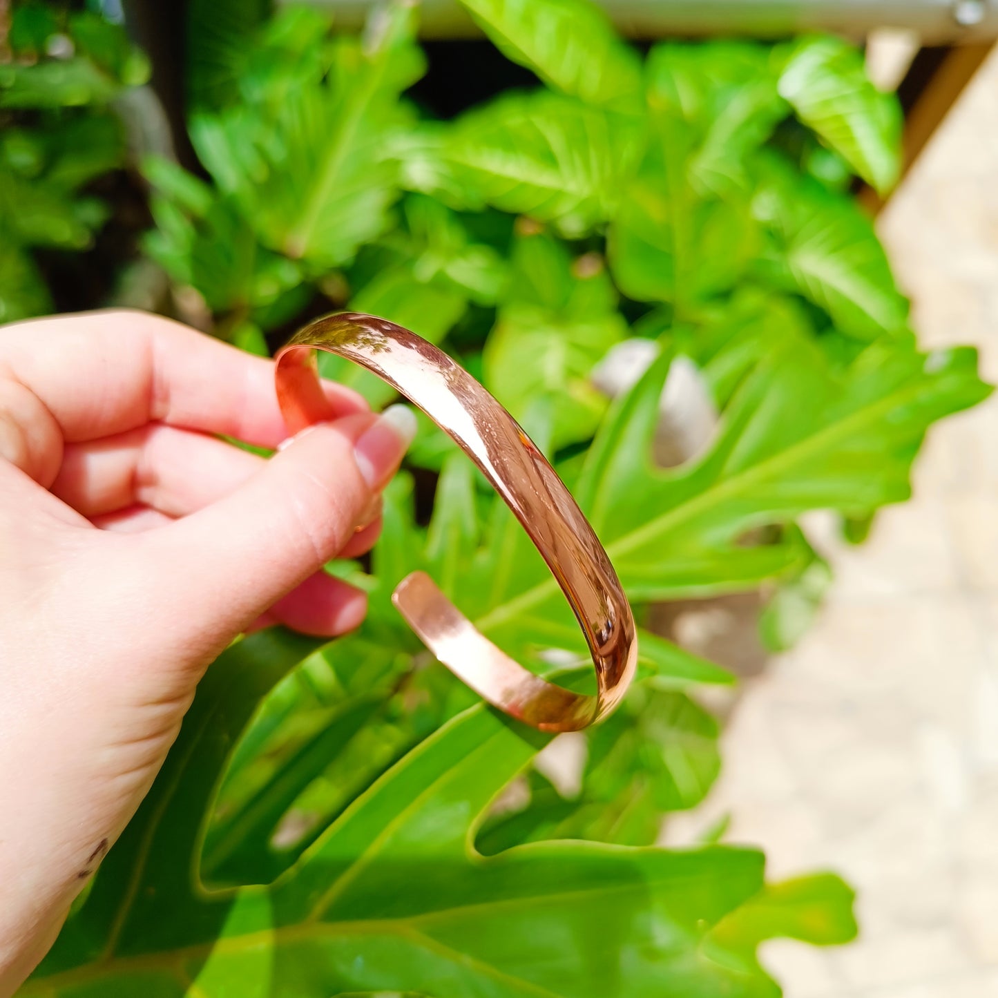 Plain Copper Bangle Adjustable Nepalese