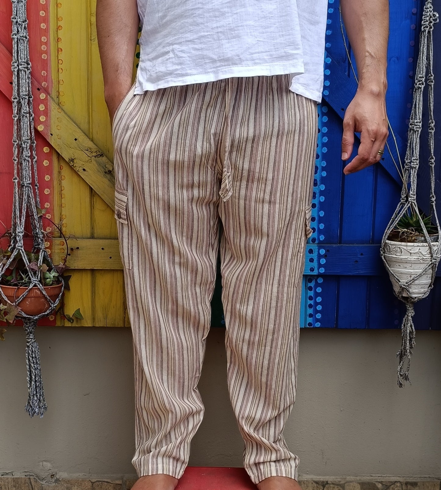 Dharke Striped Long Pants