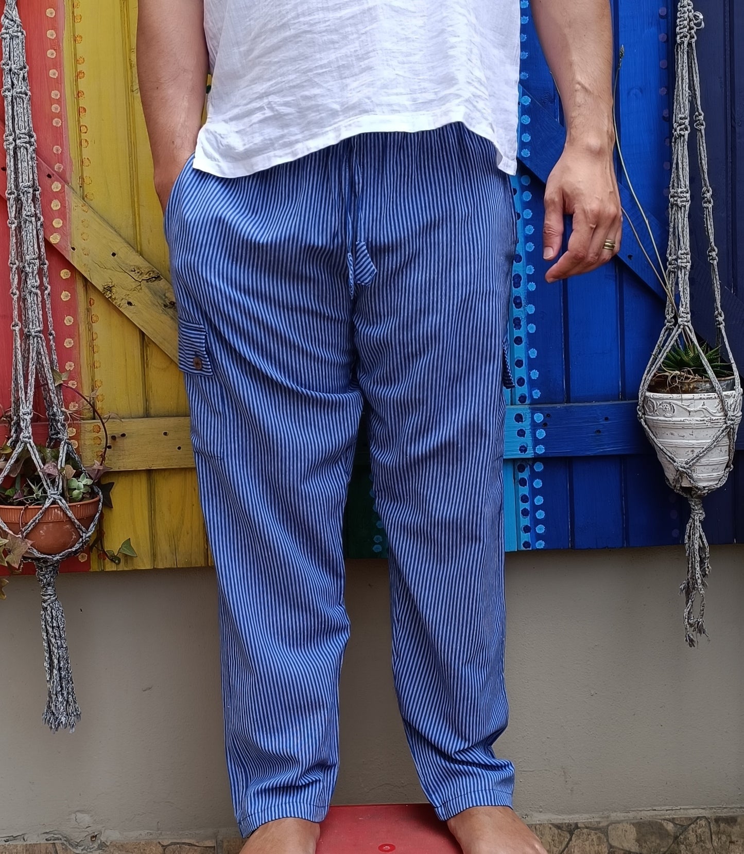 Dharke Striped Long Pants