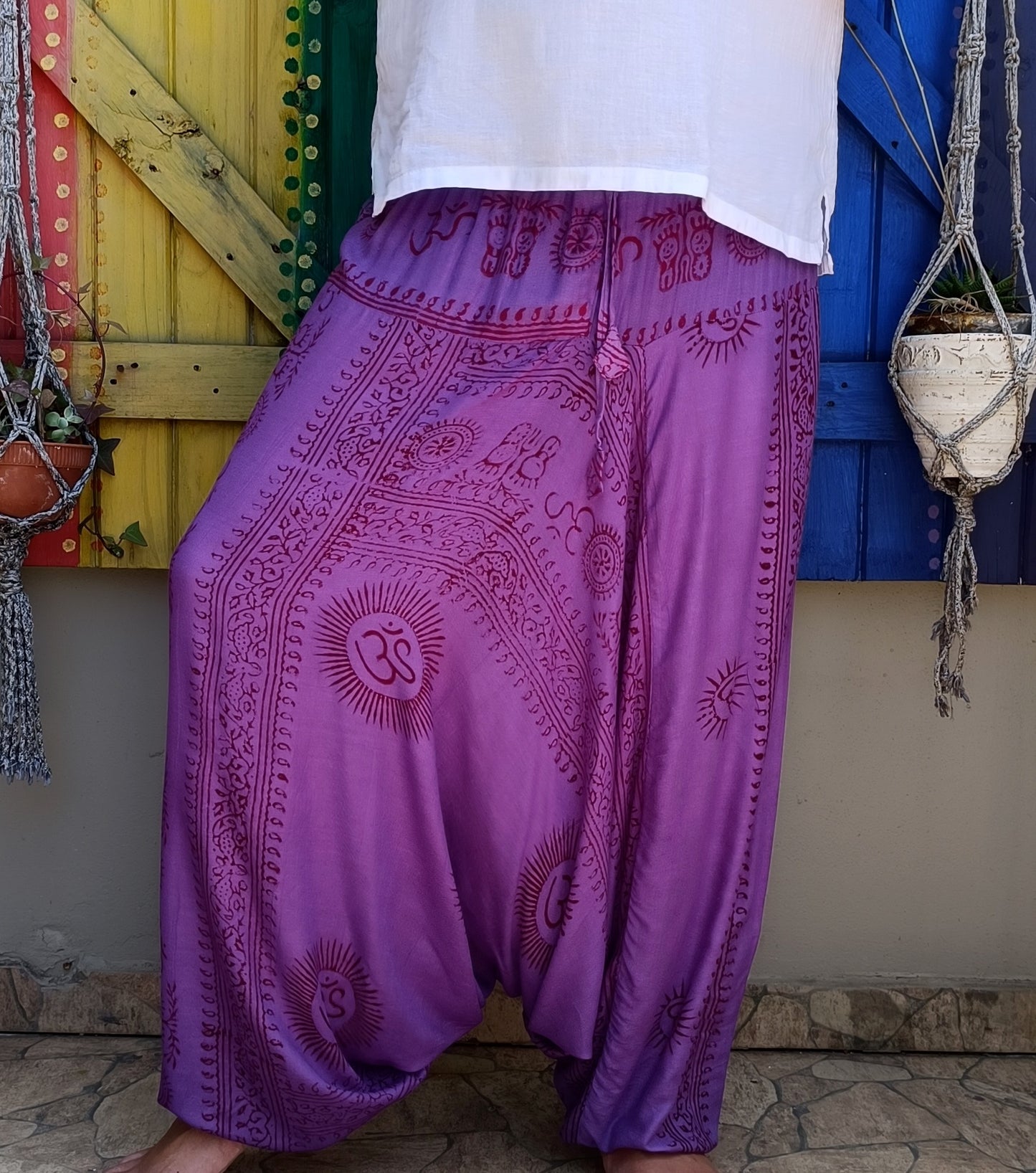 Ramnami Mantra Afghan Pants