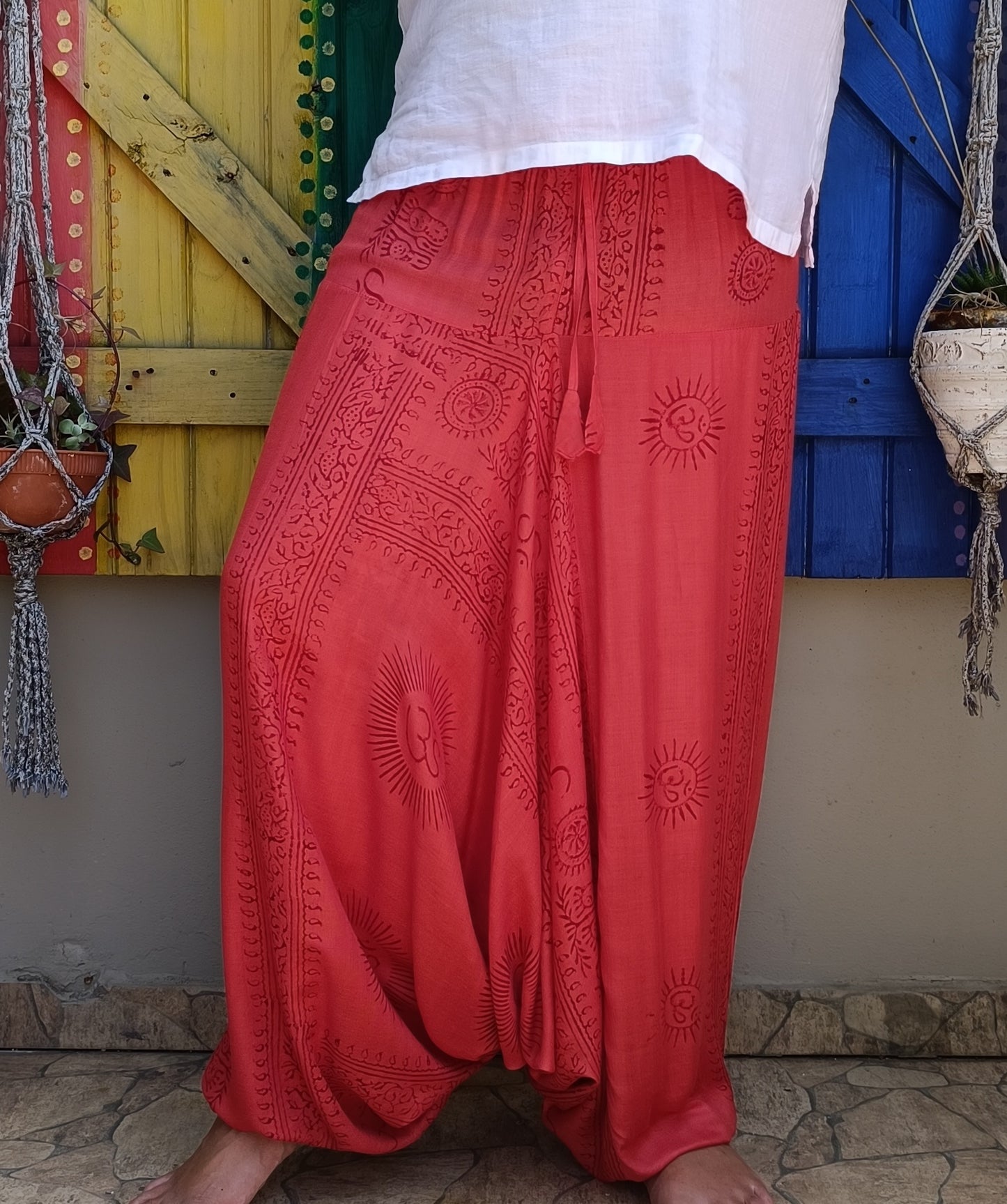 Ramnami Mantra Afghan Pants