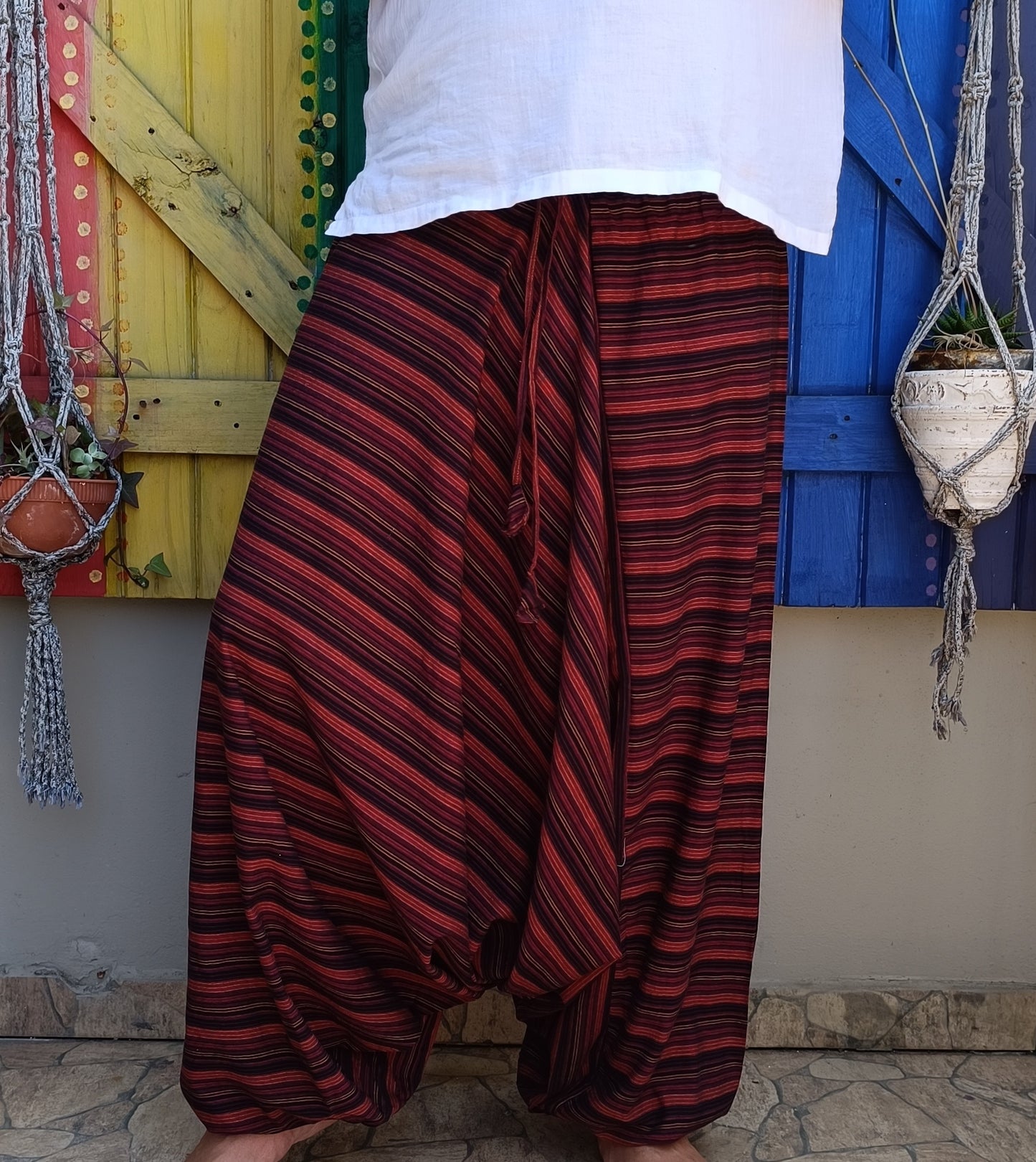 Dharke Striped Afghan Pants