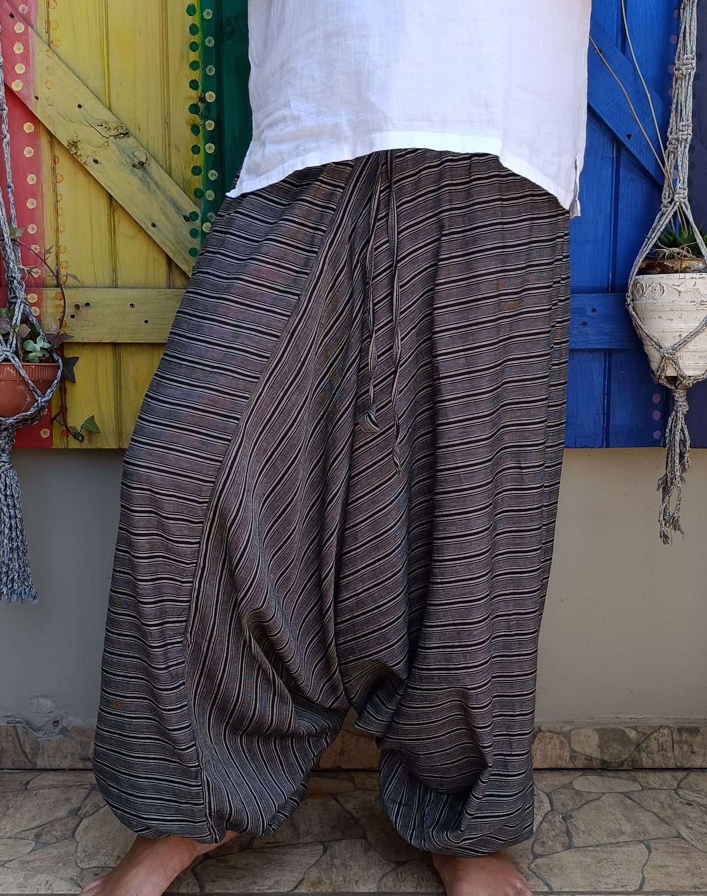 Dharke Striped Afghan Pants