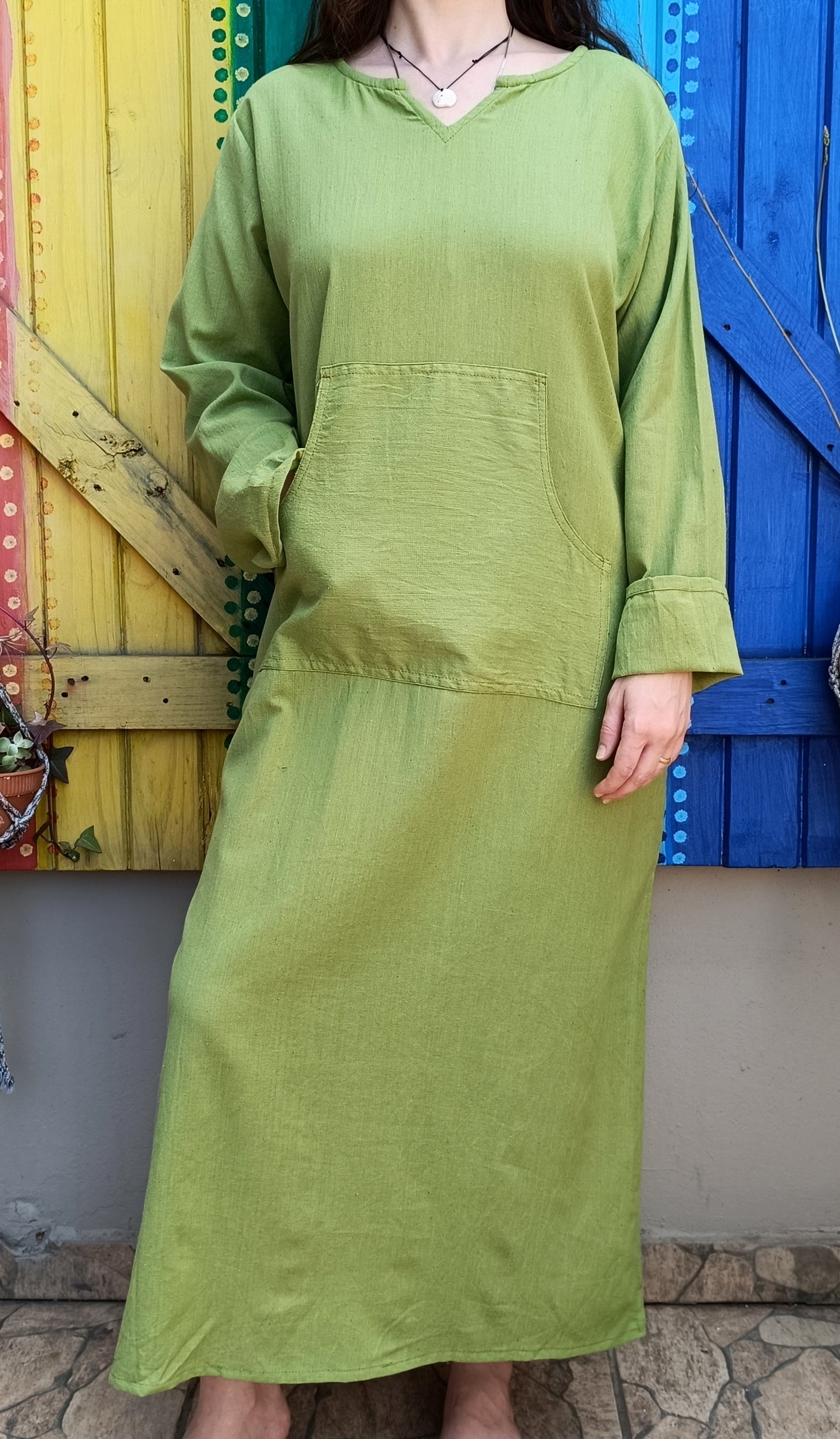 Cotton Hippie Khaddar Long Length Kurti Unisex