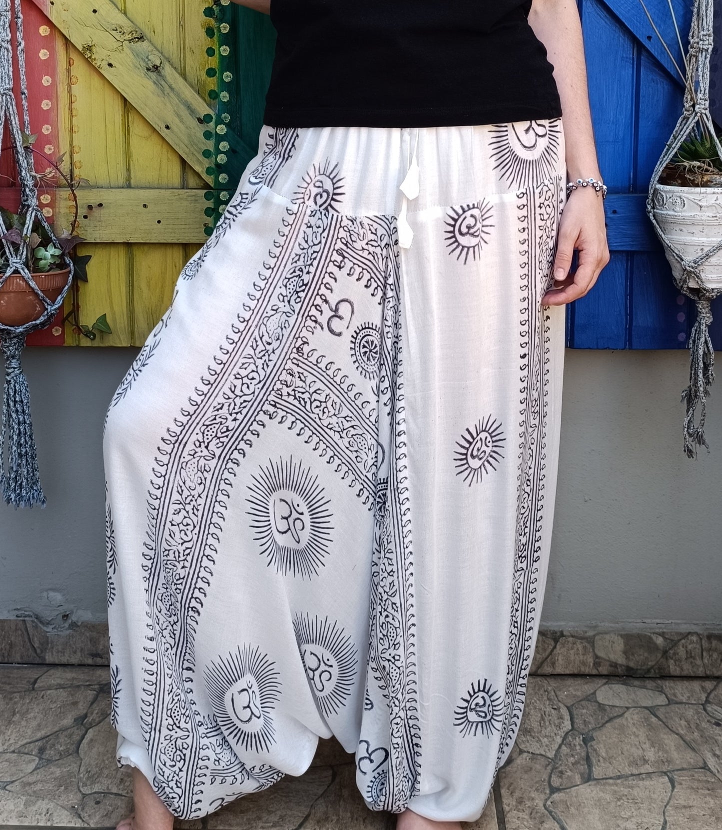Ramnami Mantra Afghan Pants
