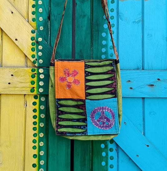 Funky Cotton Passport Shoulder Bag Crossbody Bag