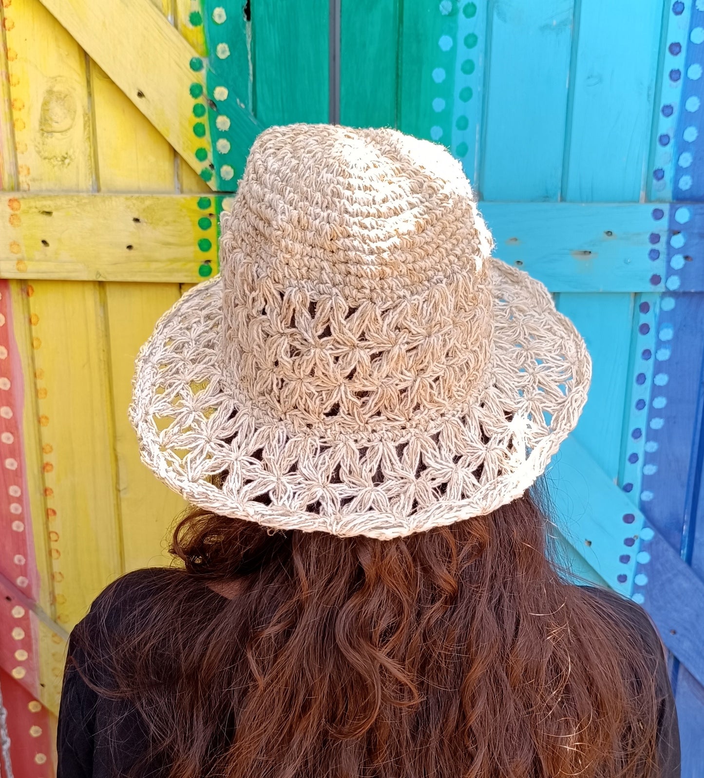 Crochet Hemp and Cotton Mix Hippie Wired Hats Funky