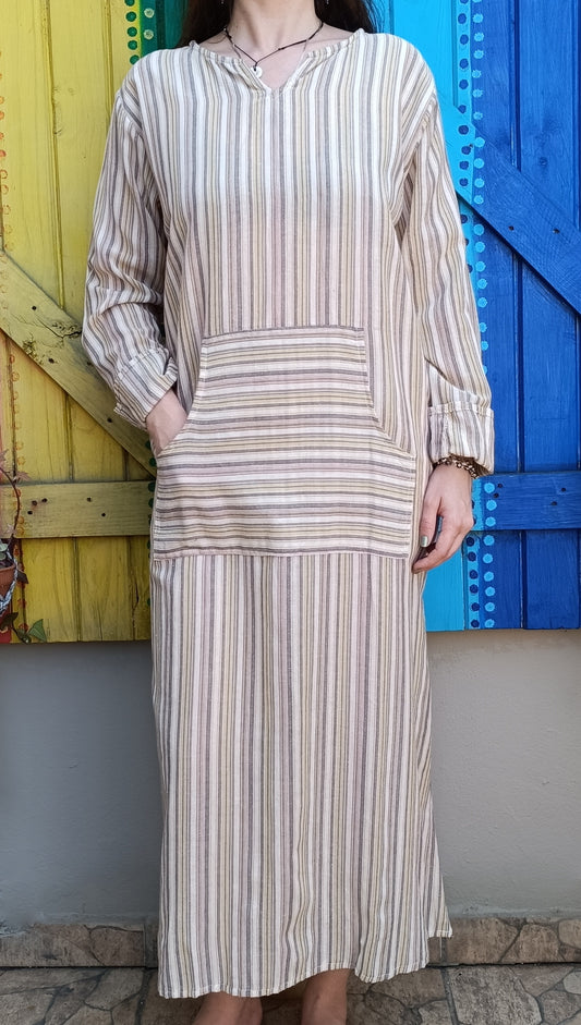 Cotton Hippie Dharke Long Length Kurti Unisex