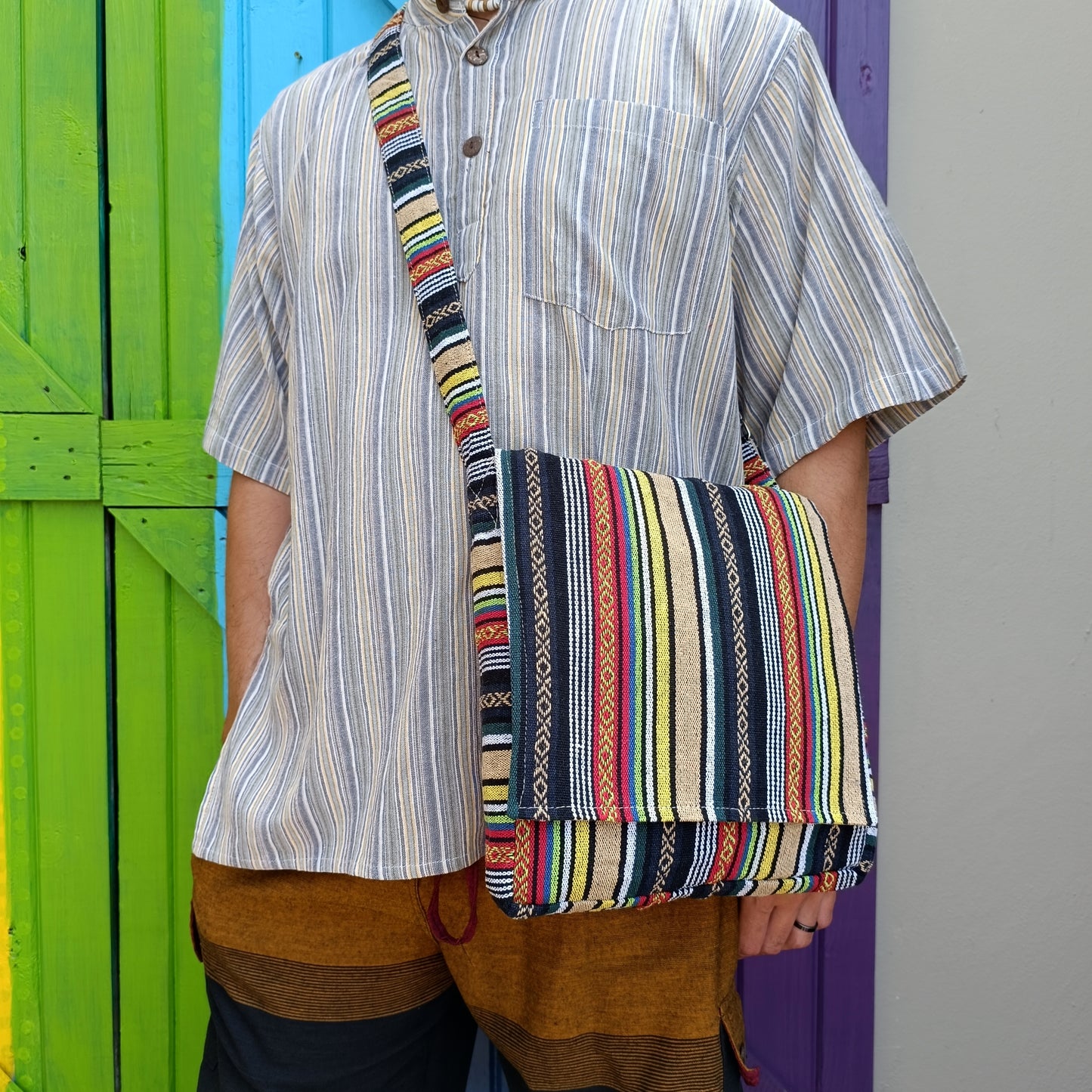 Cotton Book Bag Shoulder Bag