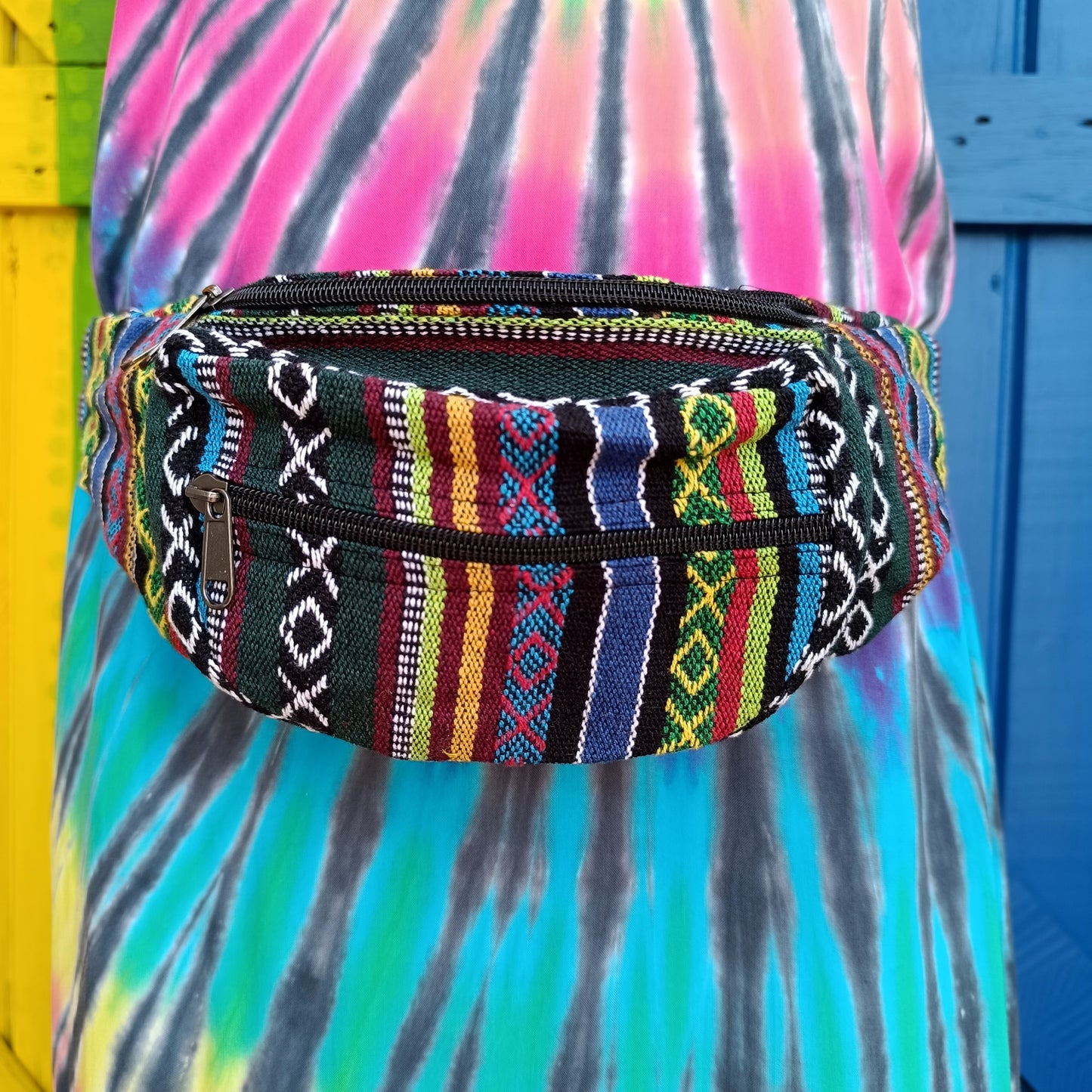 Funky Unisex Gheri Cotton Money Belts Moon bag Crossbody Bag