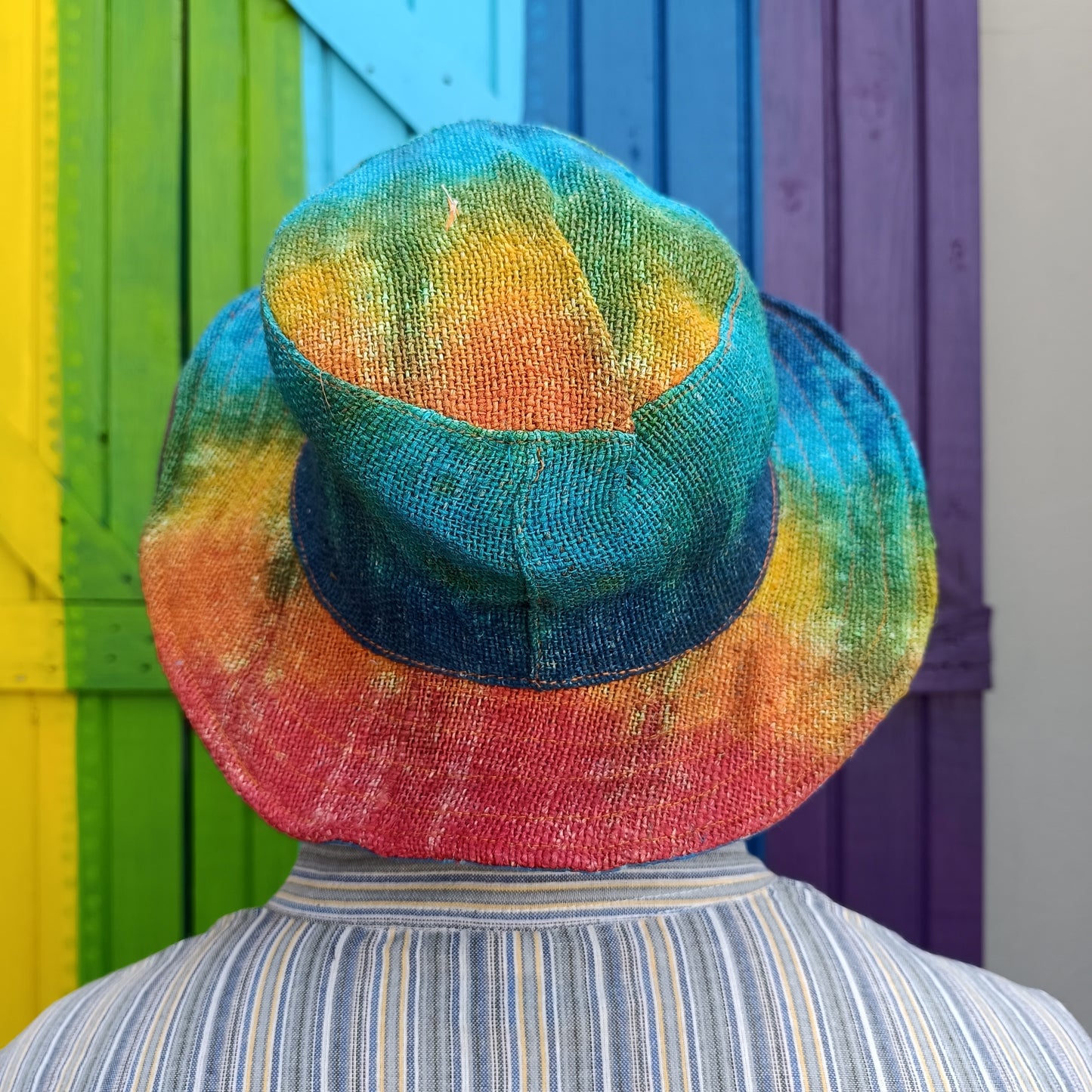 Various Colourful Funky Hippie Rainbow Hemp Wired Hats