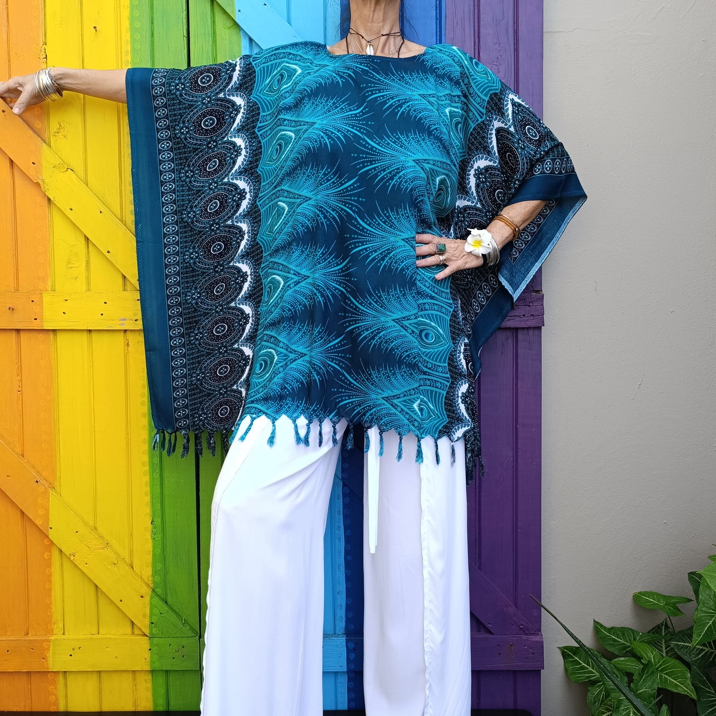 Thai Rayon Kaftan Tops One Size