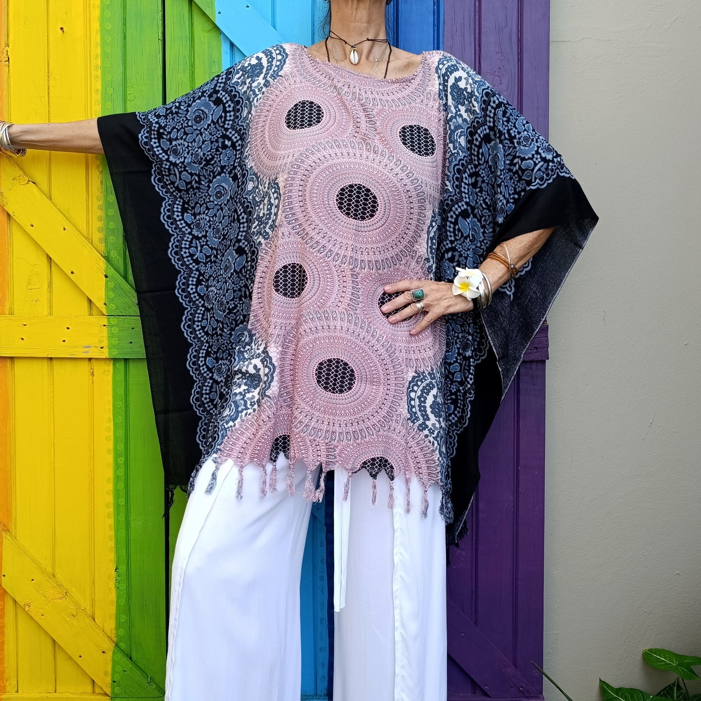 Thai Rayon Kaftan Tops One Size