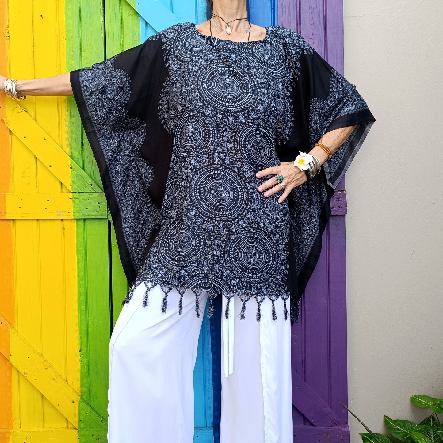 Thai Rayon Kaftan Tops One Size