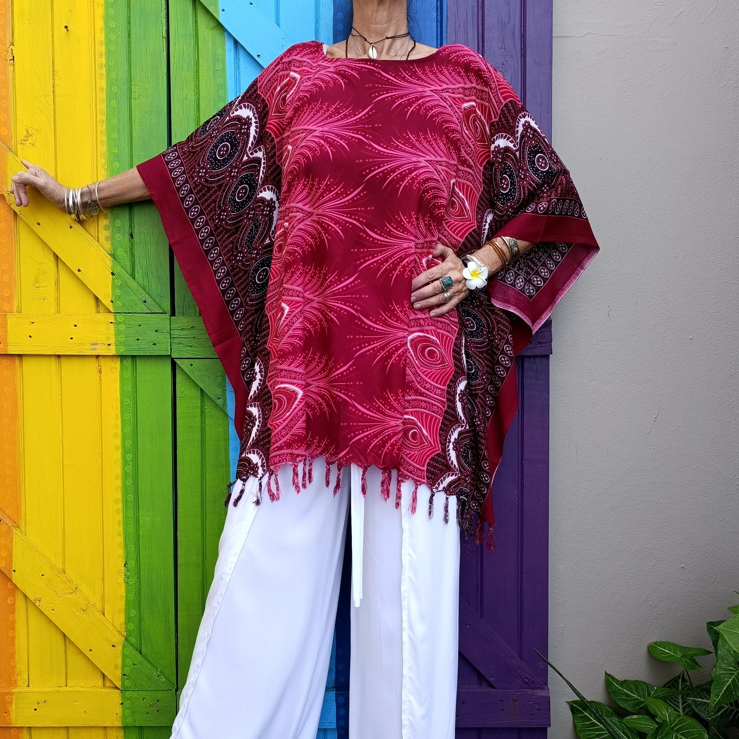 Thai Rayon Kaftan Tops One Size
