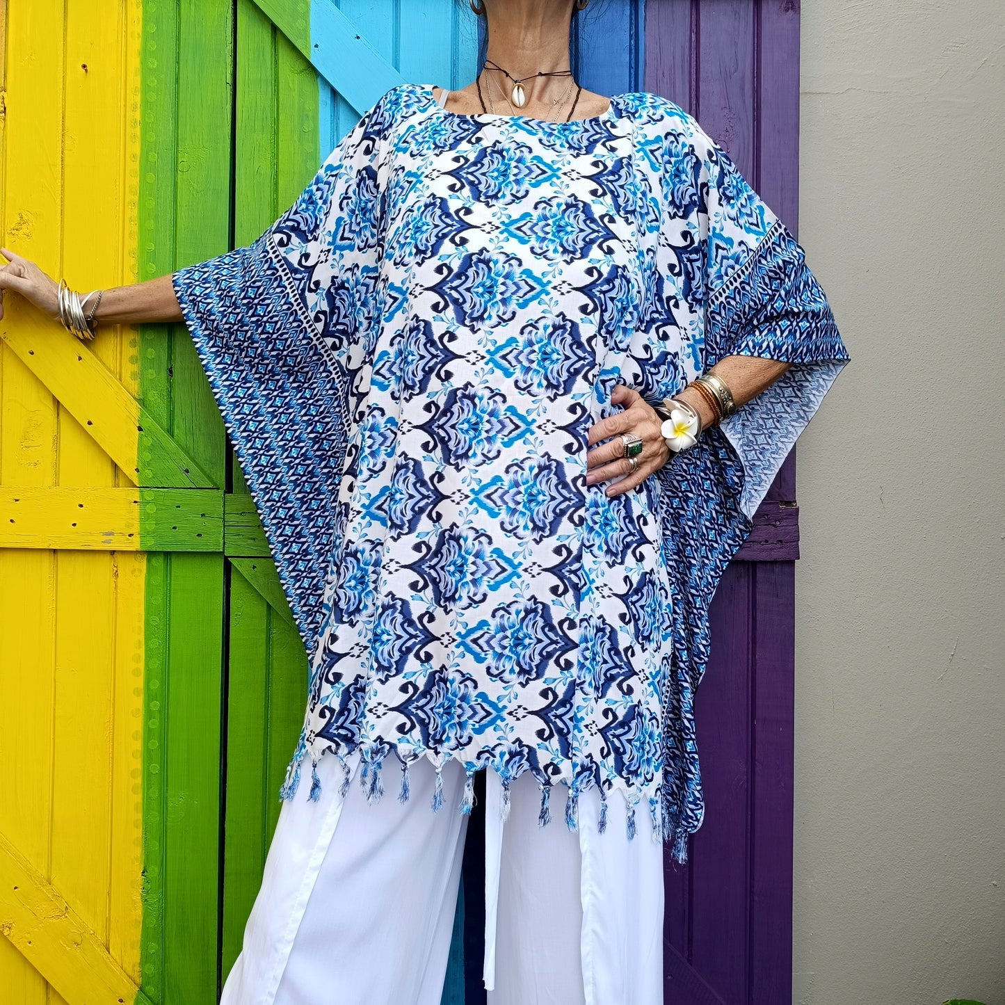Thai Rayon Kaftan Tops One Size