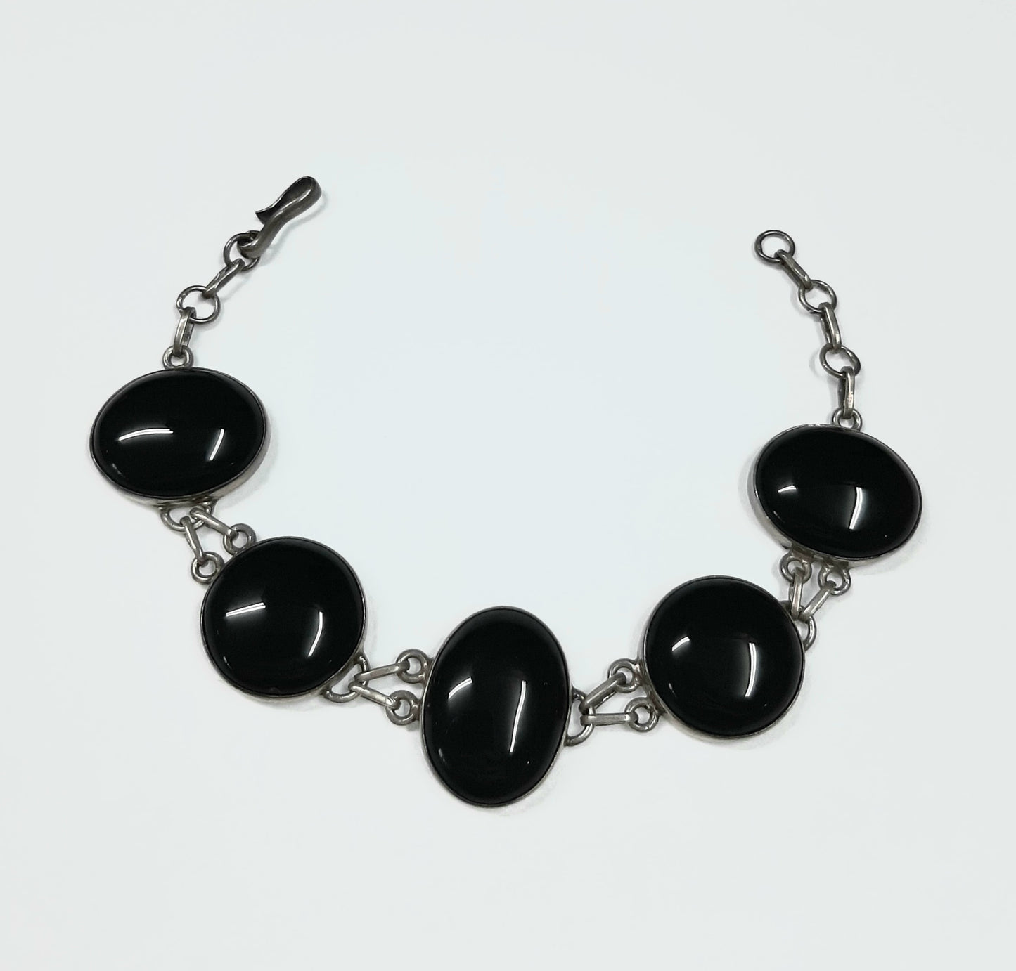 Black Onyx Sterling Silver Bracelet