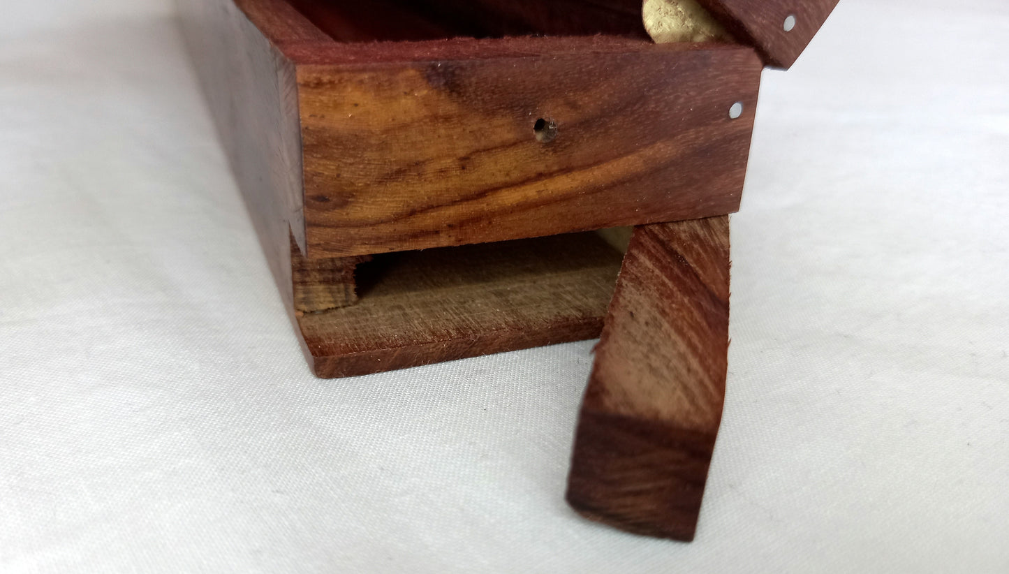 Wooden Incense Holder Box