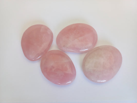 Rose Quartz Palm Stone Crystals