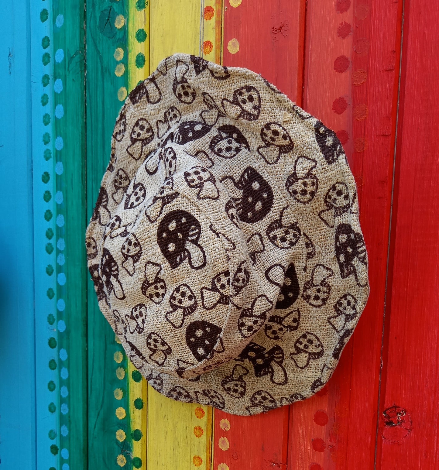 Mushroom Hemp Printed Wired Edge Hats