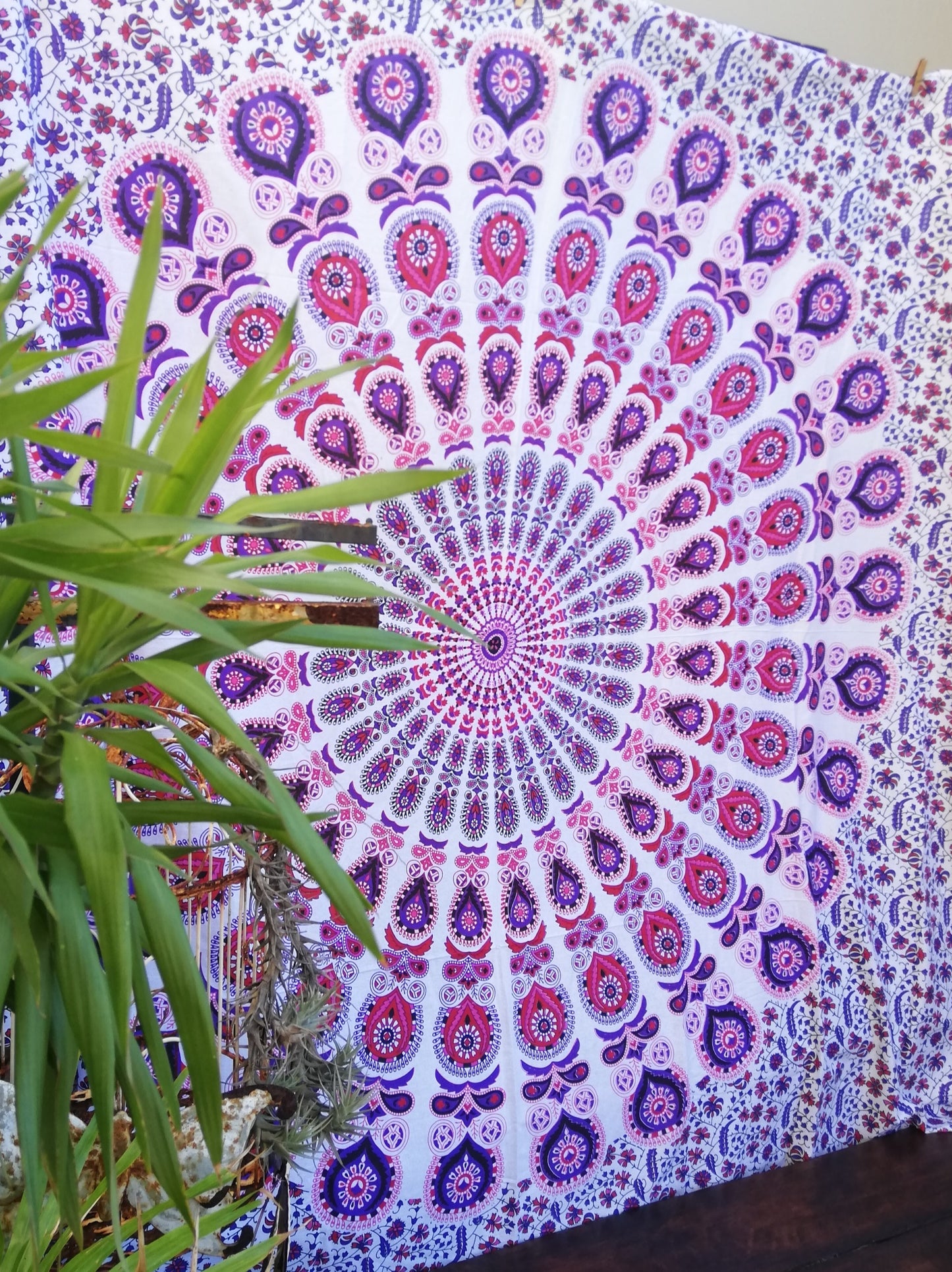 Colourful Boho Hippie Mandala Cotton Tapestries Wall Hanging