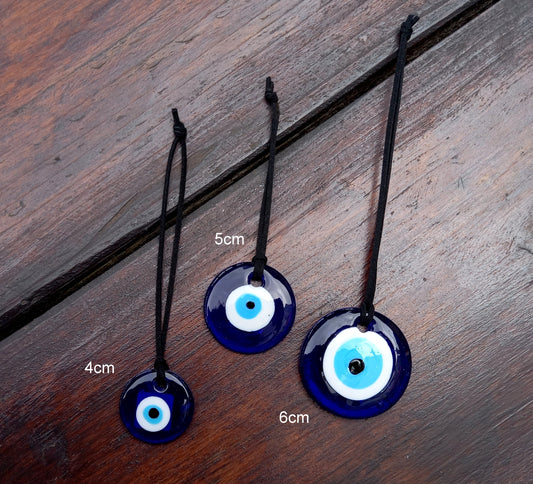 Glass Evil Eye 4cm, 5cm and 6cm