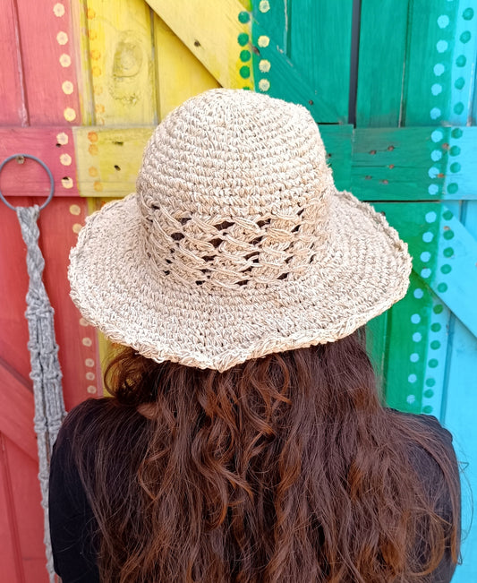 Crochet Hemp and Cotton Mix Hippie Wired Hats Funky