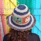 Colourful Flower Crochet Hemp and Cotton Mix Wired Hats