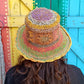 Colourful Flower Crochet Hemp and Cotton Mix Wired Hats