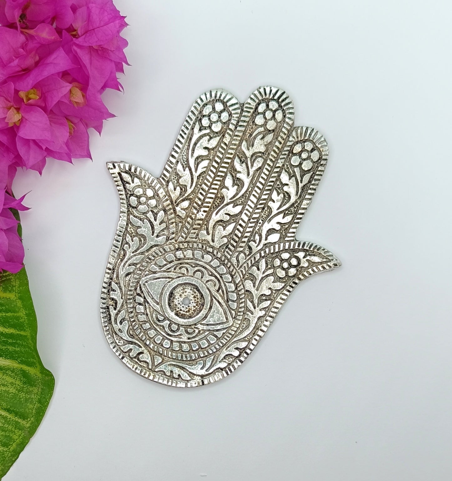 Silver Hamsa Hand Incense Stick or Cone Holder