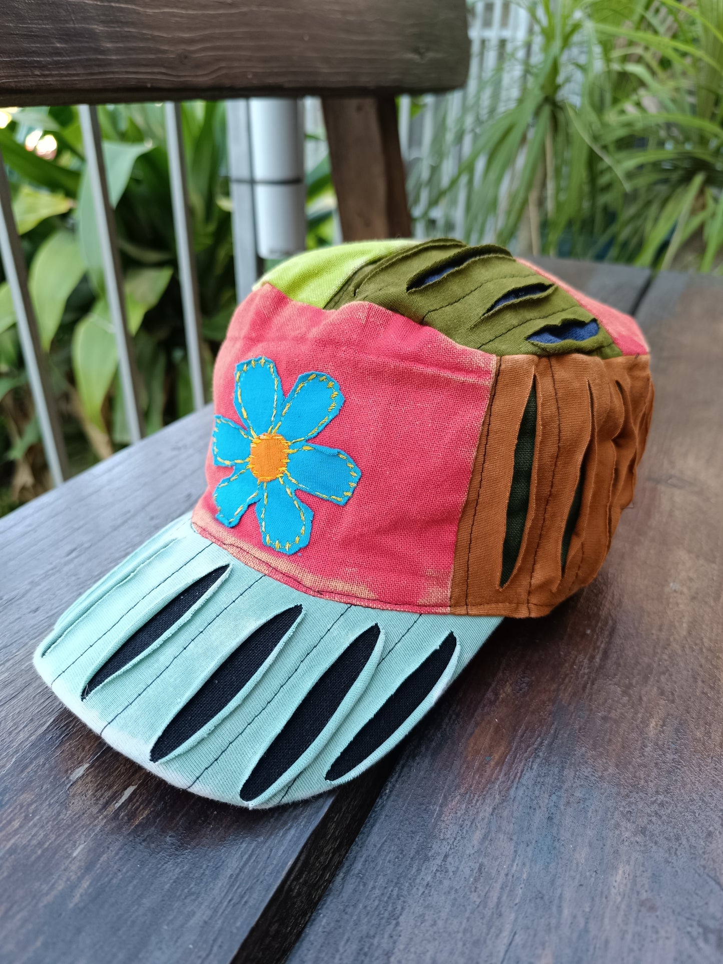 Razor Cut Funky Hippie Colourful Cotton Cap Hat