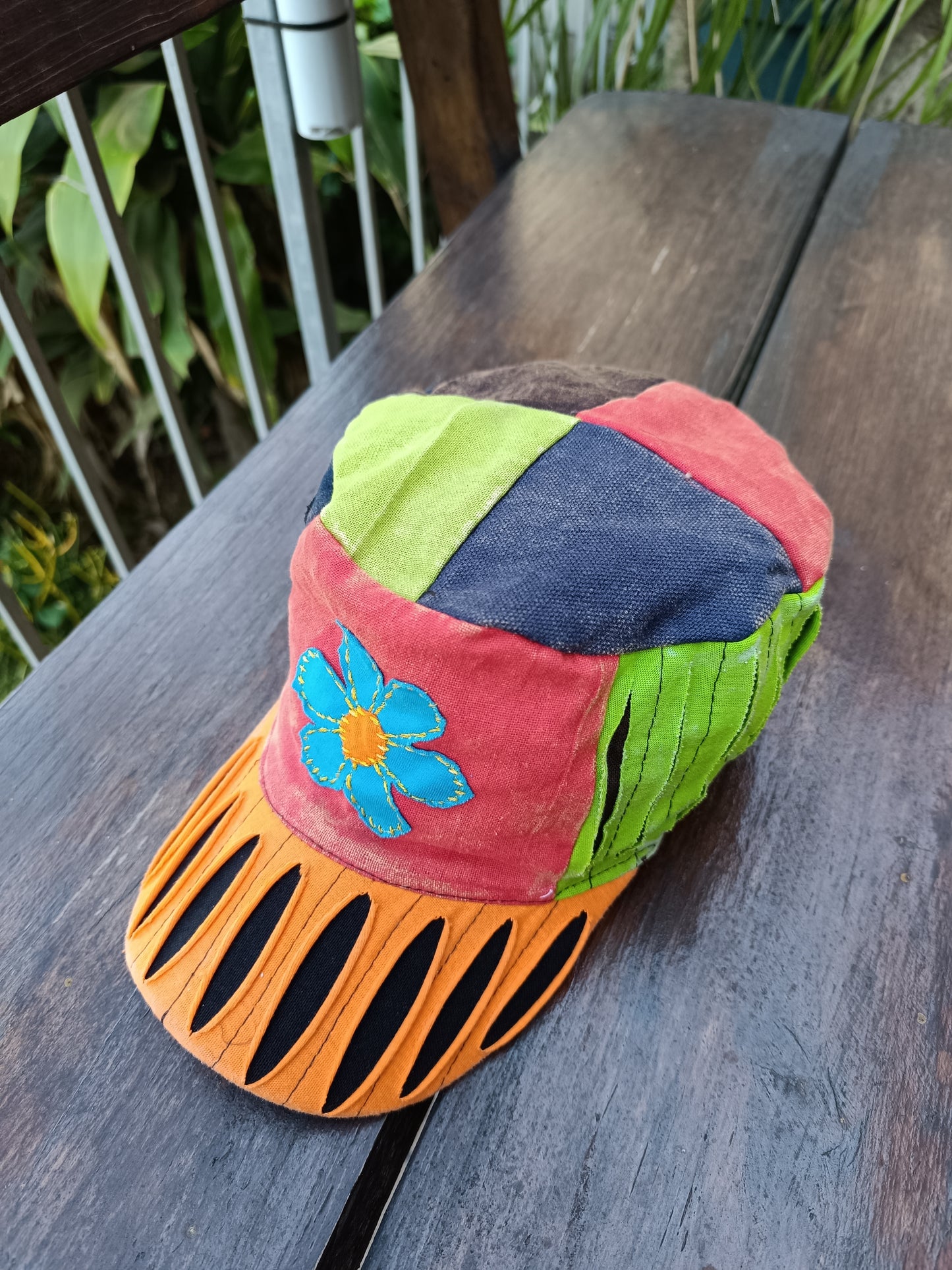 Razor Cut Funky Hippie Colourful Cotton Cap Hat