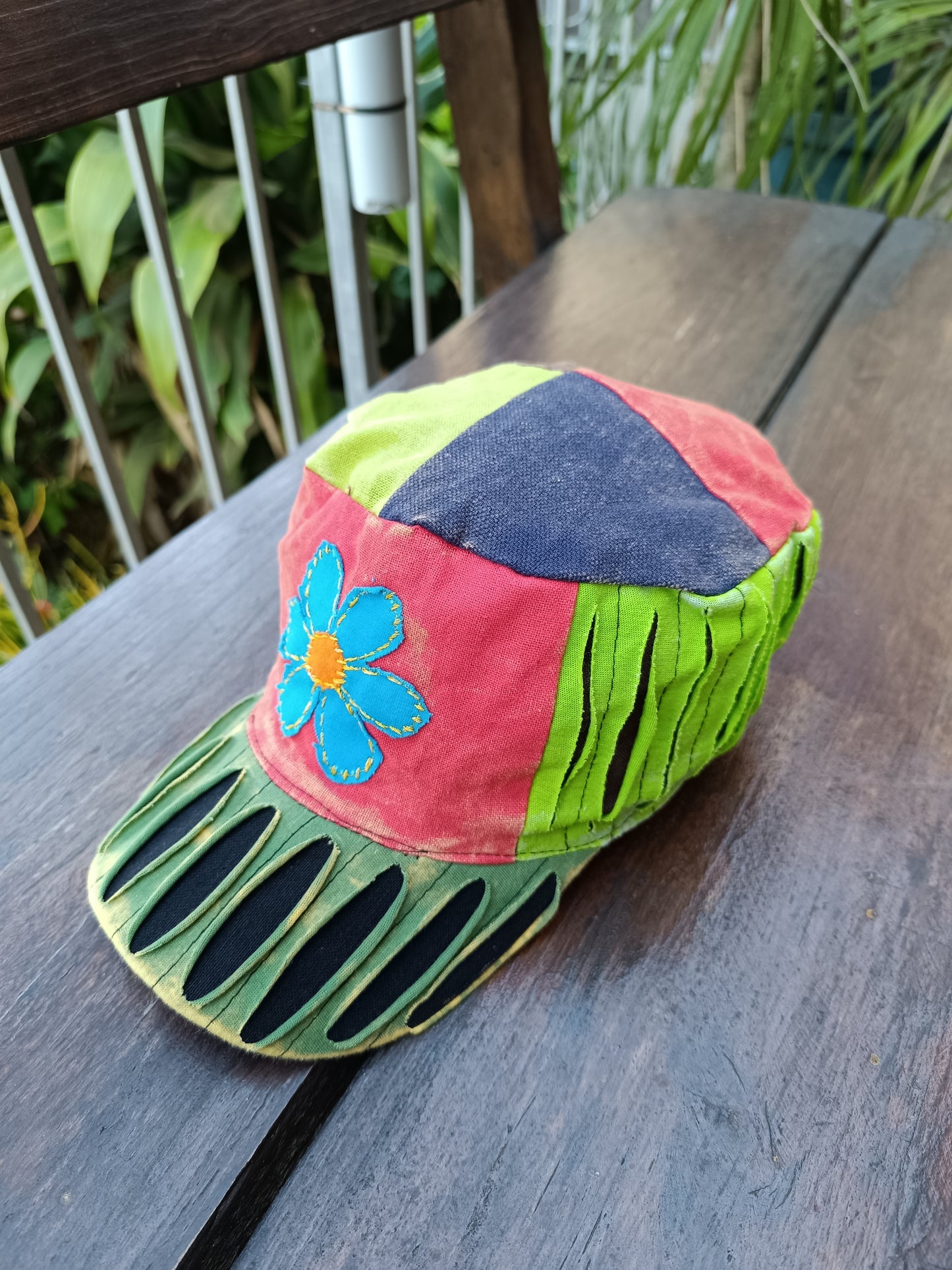 Razor Cut Funky Hippie Colourful Cotton Cap Hat