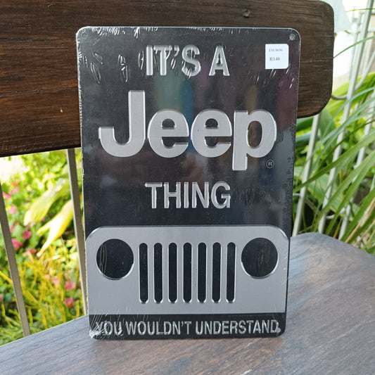 Metal Wall Art Decor Signs - It's a Jeep thing