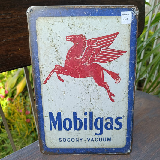 Metal Wall Art Decor Signs - Mobilgas