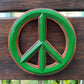 Peace Sign Hanging Sign Wooden Board Plague Wall Decor