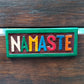 Namaste Hanging Sign Wooden Plague Wall Decor