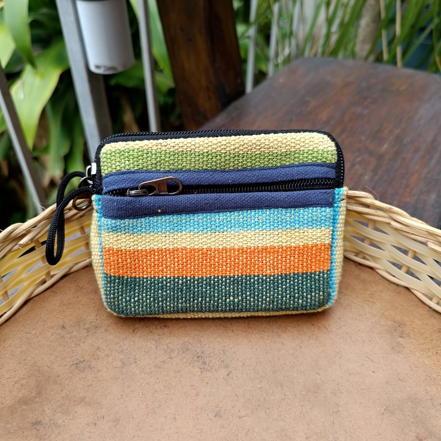 Small Gheri Cotton Wallet Coin Purse Various Colours