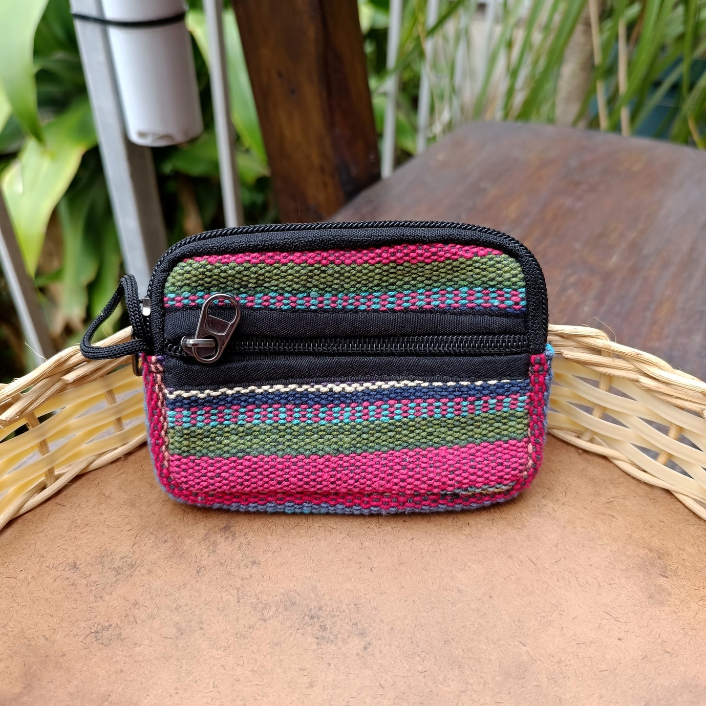 Small Gheri Cotton Wallet Coin Purse Various Colours