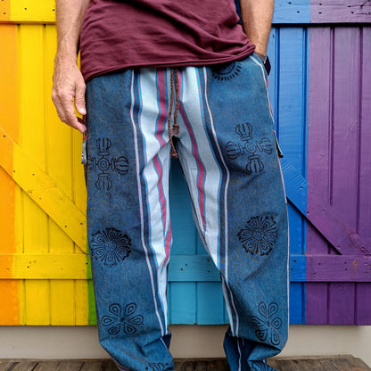 Cotton Hippie Men's Pants Shayma Acid Washed Long Pants