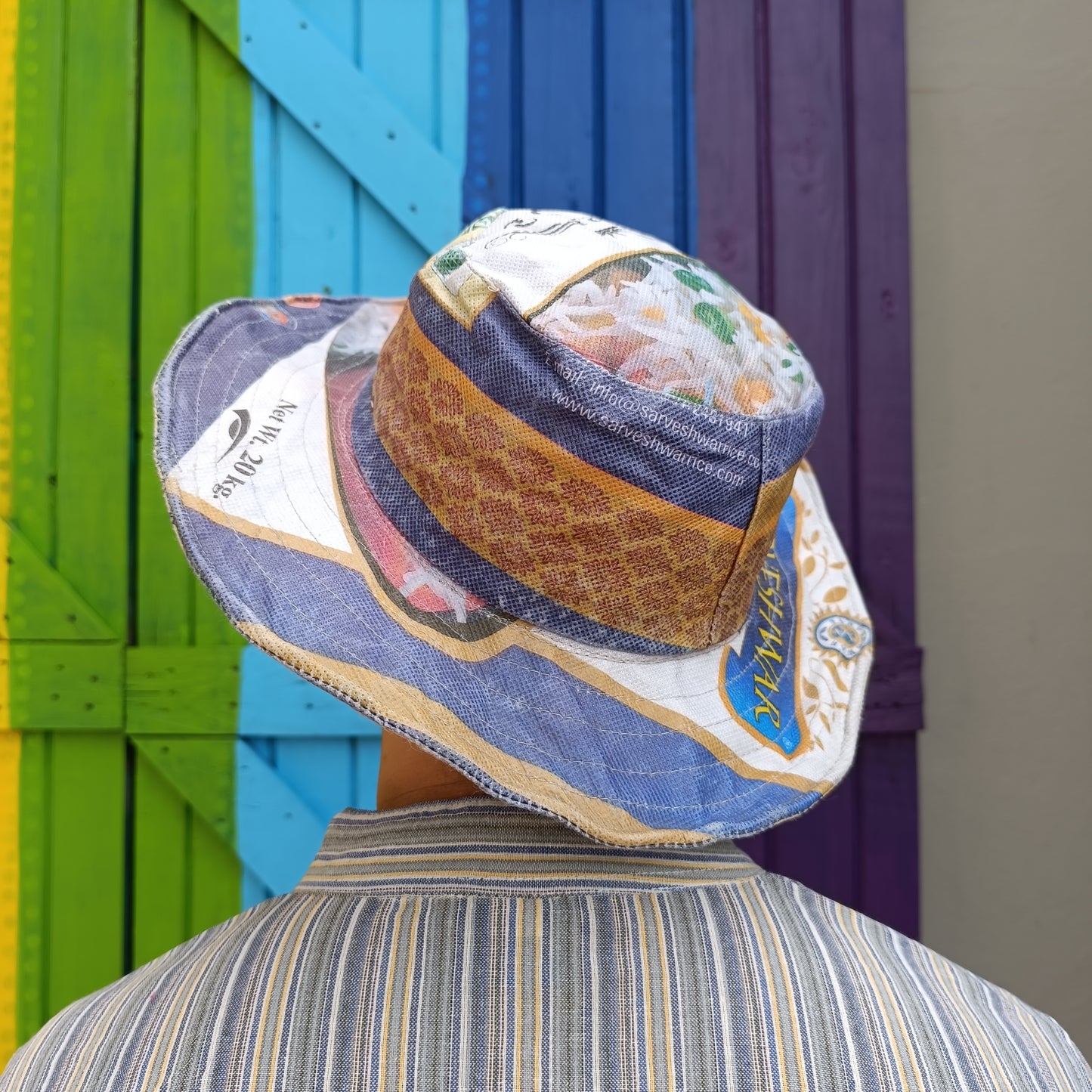 Hats Made From Rice Bags